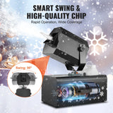 VEVOR 2000 W Máquina de Fabricar Nieve de 450 x 27 x 300 mm Máquina para Hacer Copos de Nieve con Control Remoto Inalámbrico y Cable, Tanque de 5 L para Interiores para Fiestas Navideñas, Bodas
