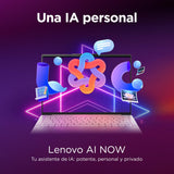 Lenovo Yoga Slim 7 Gen 10 – Ordenador Portátil IA Aura Edition - 14'' OLED (Intel Core Ultra 7 258V, Intel AI Boost 47 Tops, 32GB RAM, 1TB SSD, Win11 Home, Wi-Fi7, Copilot+ PC) QWERTY Español, Gris