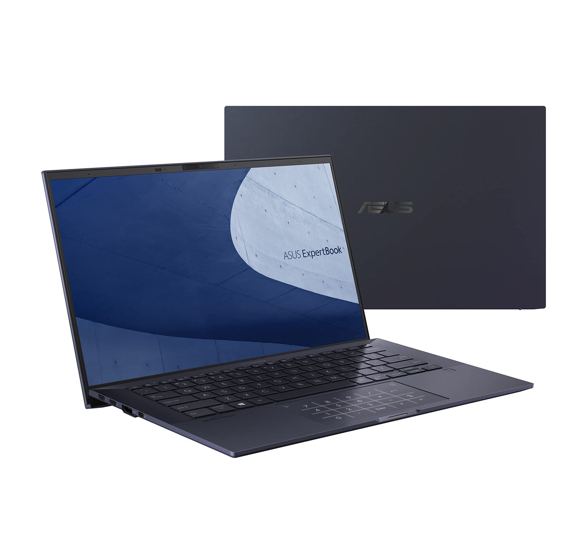 ASUS ExpertBook B9 B9400CBA-KC0686X - Ordenador Portátil 14" Full HD (Intel Core i5-1235U, 16GB RAM, 512GB SSD, Iris Xe Graphics, Windows 11 Pro) Negro Estrella - Teclado QWERTY español