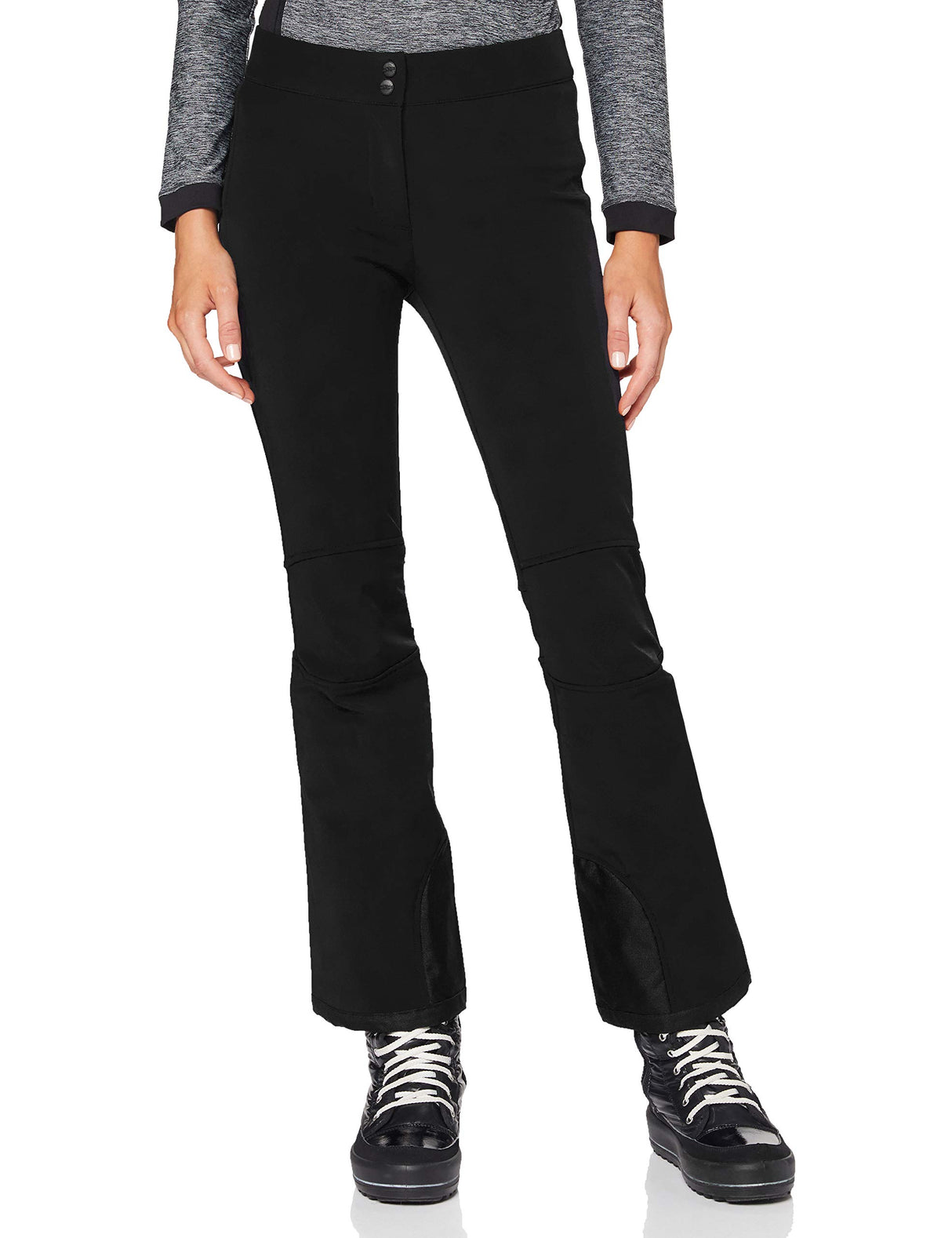 CMP Pantalones Softshell Ajustables, Mujer, Negro, XXS