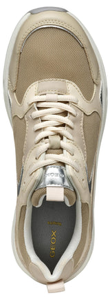 Geox D ZARVIA A, Zapatillas Mujer, Lt Taupe/Papyrus, 37 EU