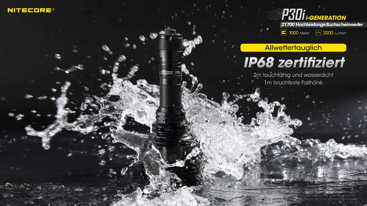 Nitecore Flashlight Precise SERIES/2000 LUMENS P30I