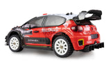 Amewi Hyper Go Citroen C3 WRC Rallye/Drift 4WD 1:14 sin escobillas con giroscopio 45 km/h RTR, Color Negro y Rojo