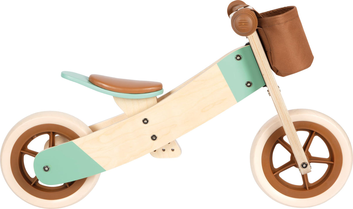 small foot Bicicleta de Aprendizaje y Triciclo marrón Caramelo Maxi, Rueda de Madera, a Partir de 12 Meses, 12498, Color
