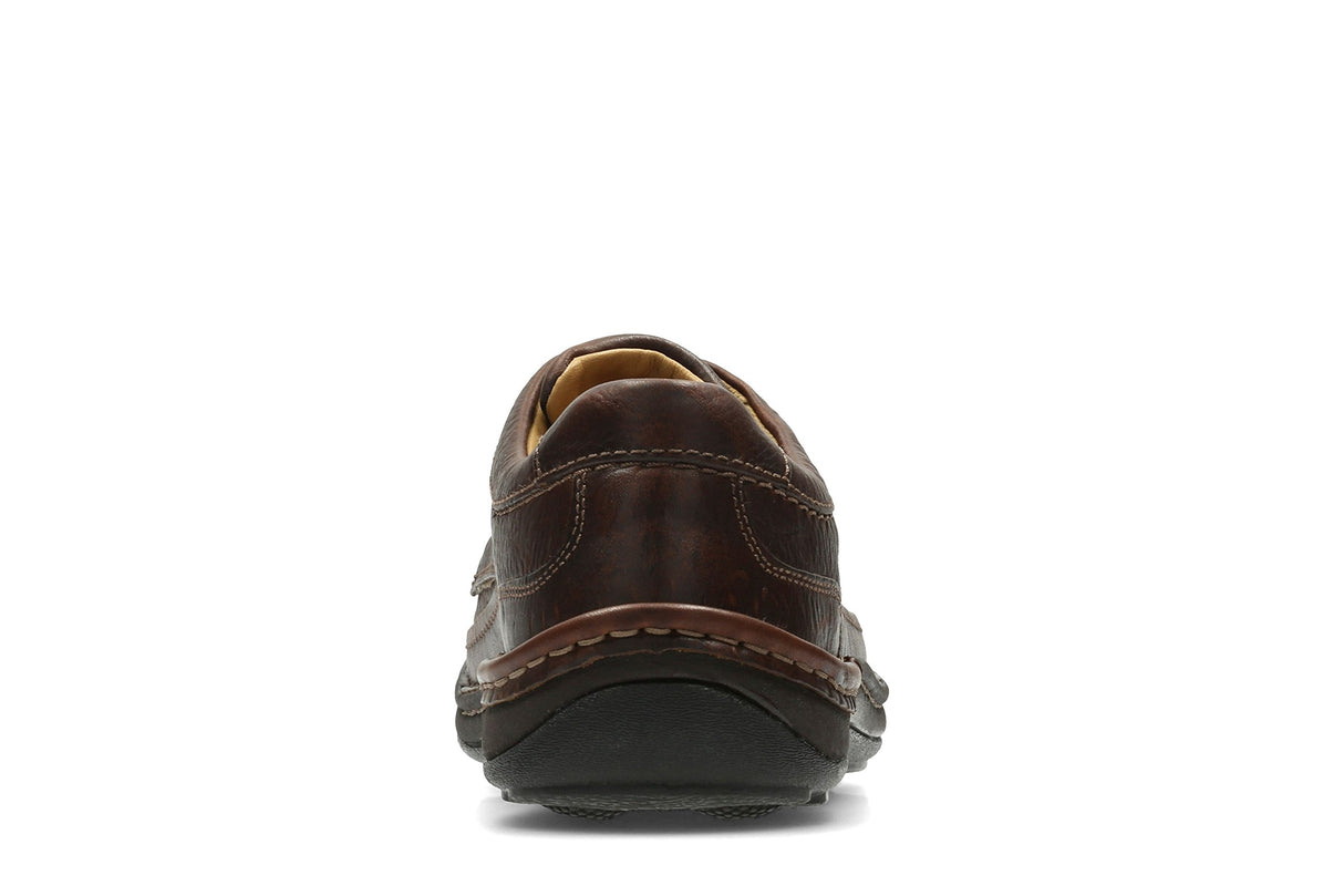 Clarks Nature Three, Botas derby Hombre, Mahogany Leather, 44.5 EU