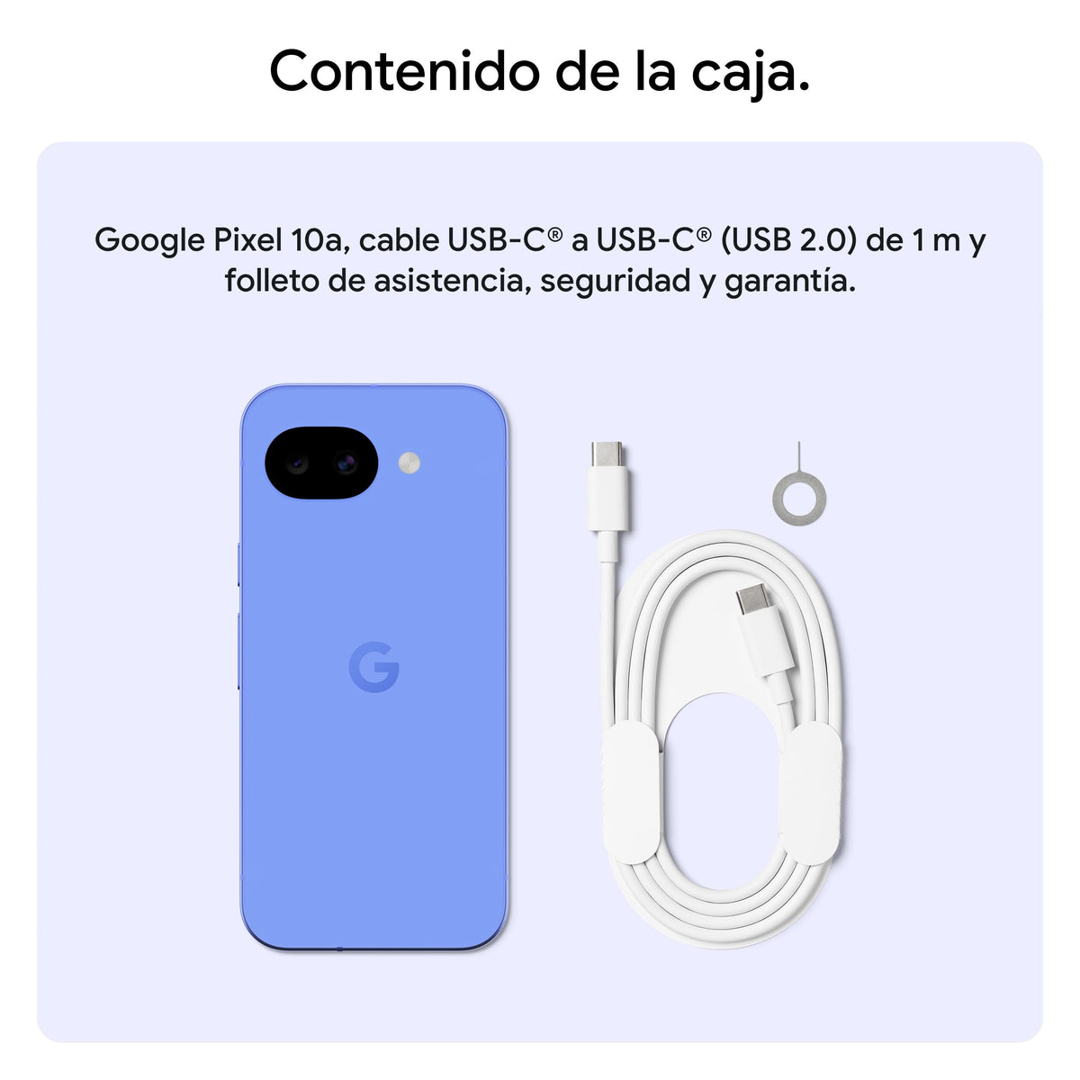 Google Pixel 10a - 7 años de Nuevas actualizaciones y Funciones, más de 30 Horas de batería, Asistente de Cámara, Gemini Live, Seguridad de Pixel - Lavanda, 128GB