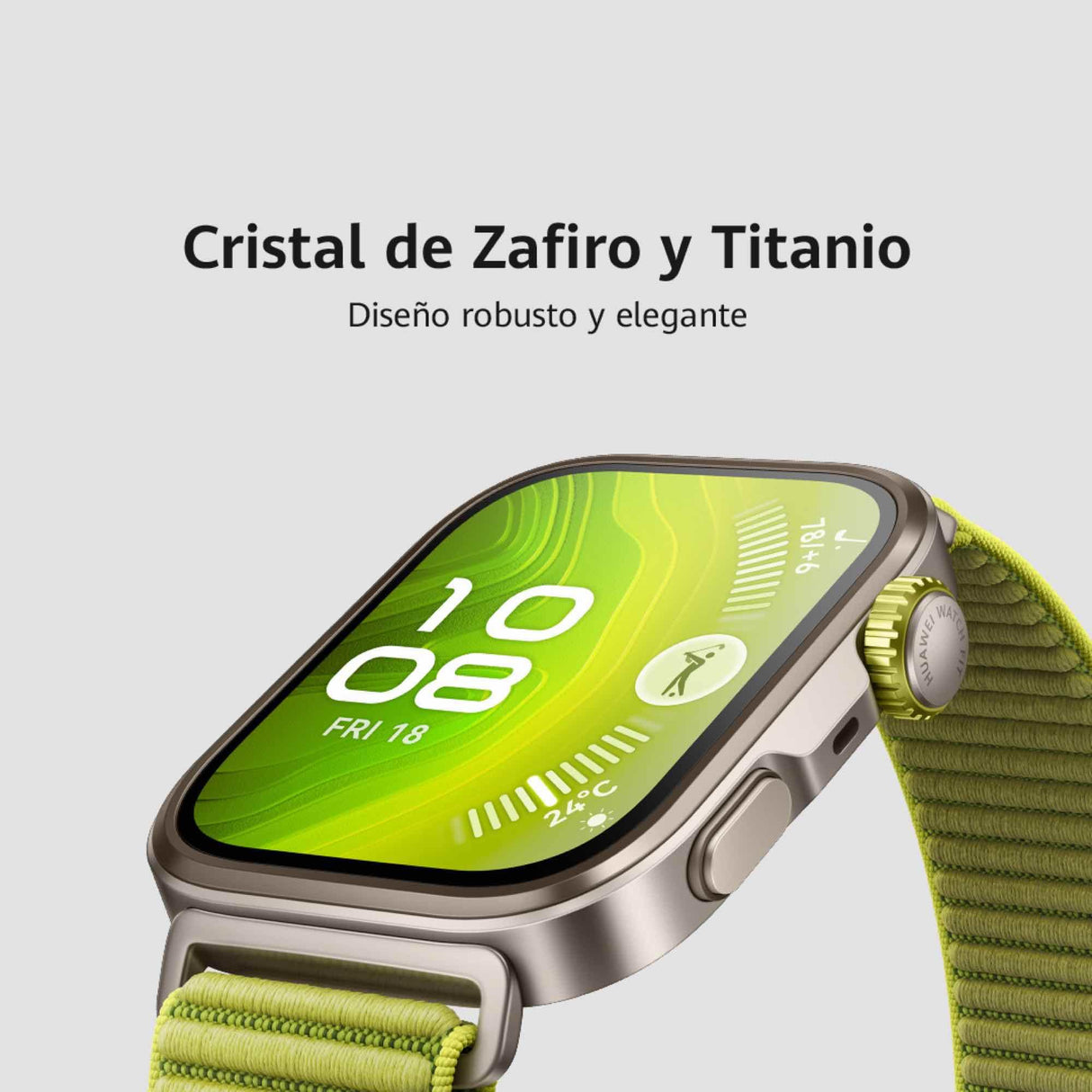 HUAWEI Watch FIT 4 Pro Smartwatch, Cristal de Zafiro y Titanio, Brillo máximo de 3.000 nits, Pago por NFC, Dual –Band GPS, ECG, Deportes al Aire Libre de Alto Rendimiento
