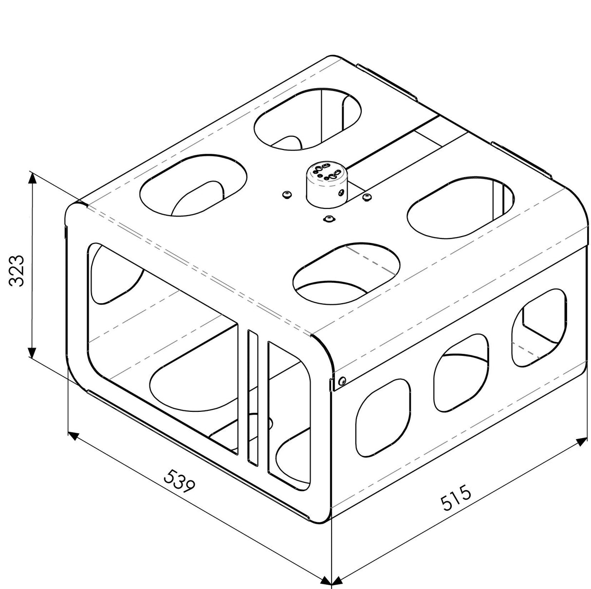 Vogel's Professional PPA 320 - Componente de Montaje (Carcasa) para proyector - Acero - Plata - Montaje en Techo - para Professional PPC 1000, PPC 2000
