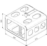 Vogel's Professional PPA 320 - Componente de Montaje (Carcasa) para proyector - Acero - Plata - Montaje en Techo - para Professional PPC 1000, PPC 2000