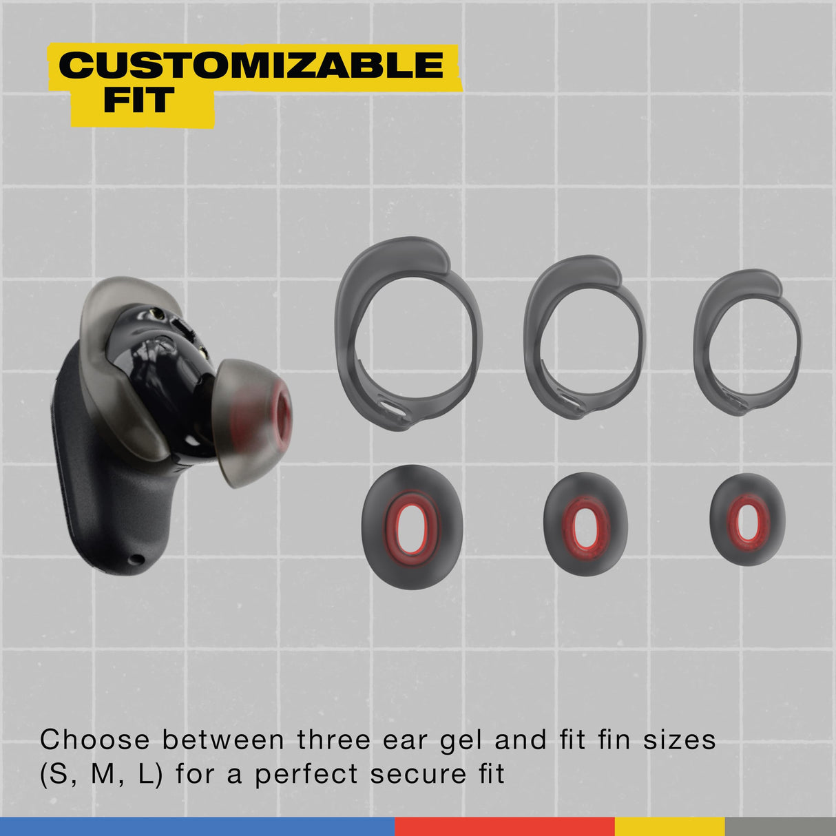 Skullcandy Auriculares inalámbricos Method 360 ANC Sonido Bose, audífonos Bluetooth, cancelación de Ruido, 40 Horas de autonomía, Resistentes al Sudor y Agua, micrófono para iPhone y Android - Hueso