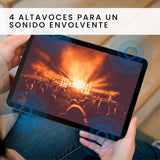 SPC Gravity 4 Plus – Tablet 11” Full Laminated, Octa-Core 2GHz, 8GB RAM, 128GB Almacenamiento, diseño Ultrafino con 4 Altavoces, 7.000 mAh batería, rápido WiFi 5, Android 12 – Color Magnetic Black