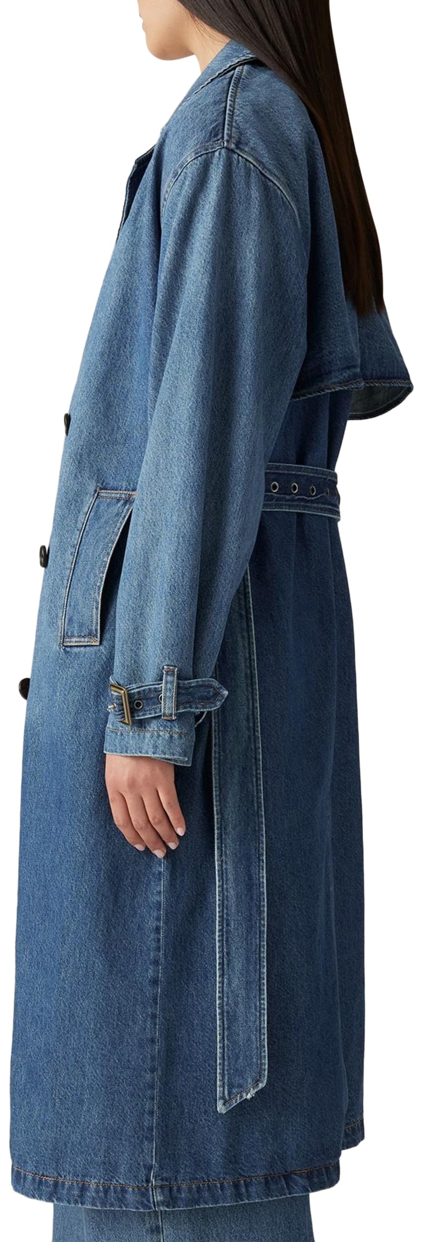 Levi's Spade Trench Chaqueta Vaquera, Let's Get Lost Again, M para Mujer