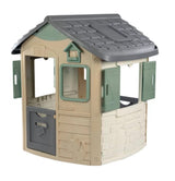 Smoby-Casita Infantil Jura Lodge Smoby Life- Material Reciclado (53%), 2 Ventanas y 2 Puertas de Entrada, Medidas (LxAnxAl): 115,4 x 123,3 x 132 cm. A Partir de 2 años (7600810503)