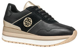 Geox D New KENCY A, Zapatillas Mujer, Black, 37 EU