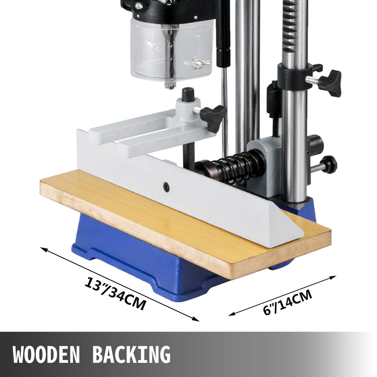 VEVOR Máquina de Mortaja Cincel Hueco Mortaja con Broca de Cincel para El Cincel de Madera Máquina Mortiser para Trabajar La Madera, para Procesar Productos de Madera y Materiales Metálicos