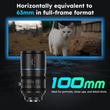 SIRUI 100mm T2.9 1.6X Full-Frame Anamorphic Lens Cinema Lens (E Mount)