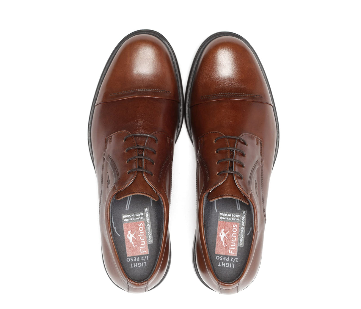 Fluchos Simon Zapatos de Cordones Derby, Hombre, Marrón (Libano 000), 45 EU (10.5 UK)
