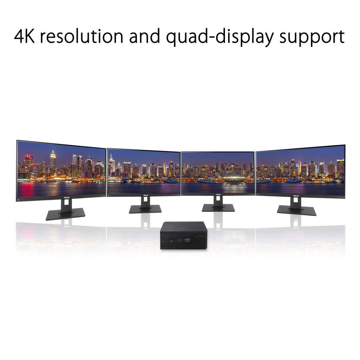 ASUS Mini PC PN51-S1-B5325AD Mini Ordenador de Sobremesa (AMD Ryzen 5 5500U, 8GB DDR4, 256GB SSD, Radeon Vega Graphics, Windows 11 Pro) - Negro