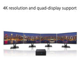 ASUS Mini PC PN51-S1-B5325AD Mini Ordenador de Sobremesa (AMD Ryzen 5 5500U, 8GB DDR4, 256GB SSD, Radeon Vega Graphics, Windows 11 Pro) - Negro