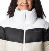 Columbia Puffect Color Blocked Jacket Chaqueta, Mujer, Piedra Oscura, Negro, Blanco, S