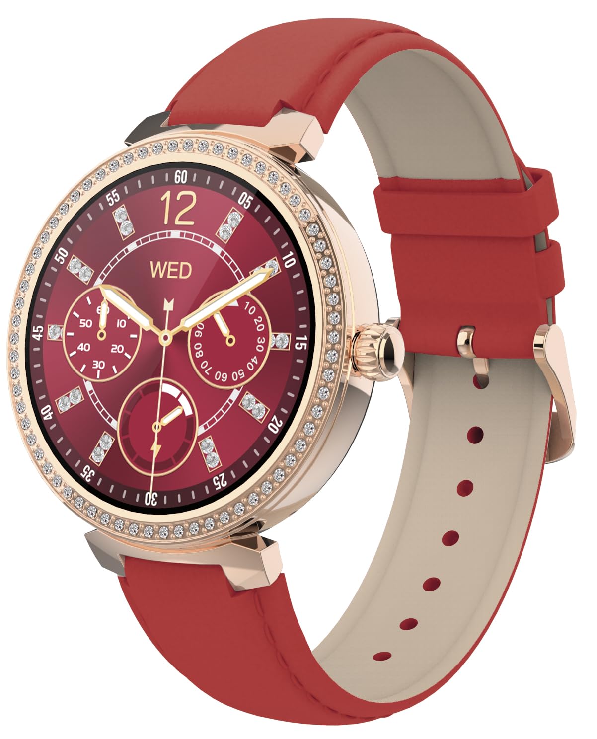 SMARTY2.0 - Smartwatch SW062 - Color Azul/Lila - Llamada Bluetooth, Control del sueño, frecuencia Cardiovascular en Tiempo Real, Resistencia al Agua IP67 - Correa de PU - Dimensiones 39,8 x 10,5 mm,
