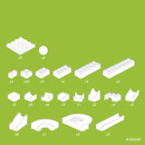 Hubelino Hubelino-420480 Juego de construcción de 123 Piezas, Base 420480, Multicolor, ys/m