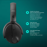 EPOS Auriculares con micrófono SENNHEISER C50 | Auriculares inalámbricos con Noise Cancelling, batería de hasta 46 Horas y tecnología BrainAdapt™