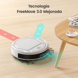 LEFANT M210 Robot Aspirador Ultra Delgado 79mm, Control por App, Bajo Ruido, Compatible con Alexa, Boquilla Anti-enredos, Ideal para Pelo de Mascotas y Suelos Duros