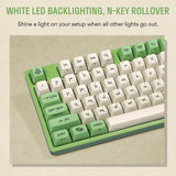 Drop + Teclado mecánico Elvish TKL de The Lord of The Rings™, Teclas de Perfil MT3 con Teclas Accent, interruptores táctiles Holy Panda X, Teclas PBT Dye-Sub, retroiluminación LED, Verde