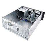 Silverstone SST-RM400 - Chasis para Servidor de Montaje en Rack de 4U, admite hasta SSI-CEB mainboard y ATX (PS2) / Mini PSU redundante