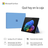 Microsoft Surface Pro (Incluye el Cargador) | Copilot+ PC |Pantalla táctil 13”| Snapdragon X Plus | 16GB RAM |512GB SSD |Último Modelo, 11a edición | Windows 11 Home | Zafiro