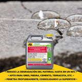 FILA Surface Care Solutions, SALVATERRAZZA® ECO, Protector impermeabilizante transparente con base agua para pavimentos, efecto consolidante antifiltraciones en grietas de hasta 1 mm. Env.5L