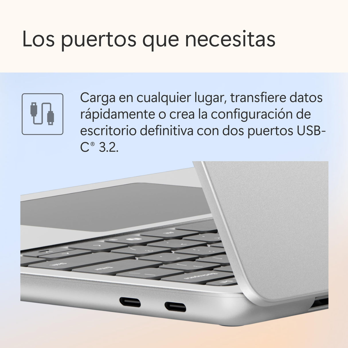 Microsoft Surface Laptop | Copilot+ PC | Pantalla táctil LCD 13'' | Snapdragon X Plus | 16GB RAM | Almacenamiento de 256GB | Último Modelo | Platino