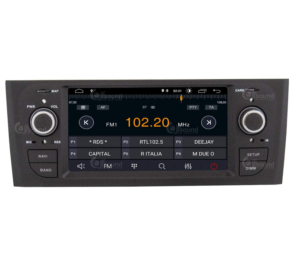 Radio de Coche Personalizada Fiat Grande Punto Linea Android Dab GPS Bluetooth WiFi USB Full HD Touchscreen Display 6.2”