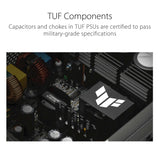 ASUS TUF Gaming 850W Gold - Fuente de alimentación modular (80+ Gold, compatible con ATX 3.0, componentes de grado militar, doble rodamiento de bolas, Axial-tech, PCB, 10 años de garantía)