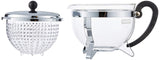Bodum - K11143-16-1 - Chambord Set - Tetera con filtro de plástico 1.3 l con calentador y 2 vasos térmicos - 0,35 l