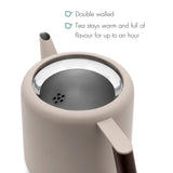 Bredemeijer - Teapot Duet Design Boston 1,1 L Beige Brown