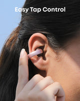 Soundcore AeroClip de Anker, Auriculares Open-Ear, Comodidad de adaptación, Llamadas nítidas con 4 micrófonos con IA, Ajuste Estable, Altavoces de 12 mm para un Sonido Claro, Forma de Anilla Abierta