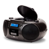 Aiwa BBTC-660DAB/BK: Radio Cassette Portátil con CD, Bluetooth y USB, Grabador de Cassettes, RDS, FM PLL, Dab+, Mando a Distancia, Color: Negro