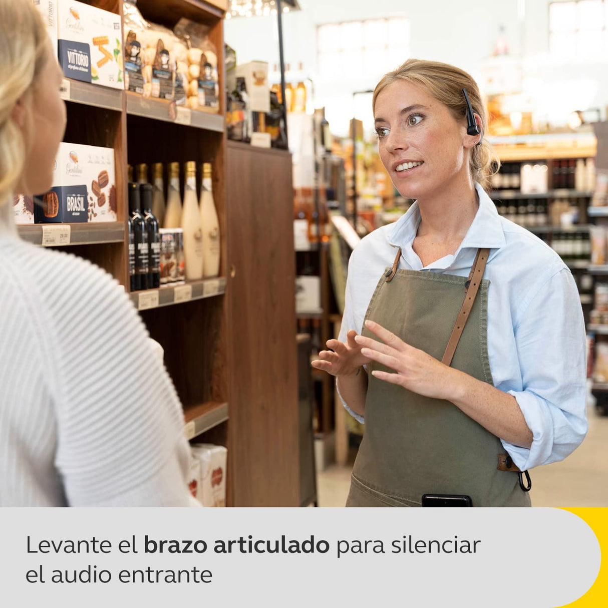 Jabra Perform 45 Auriculares Bluetooth Mono - Micrófono Avanzado con Cancelación de Ruido, Función Push-to-Talk (PTT), Modo Face2Face y Diseño Discreto - Negro