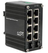 EXSYS EX-62035MPoE-SFP-8+2 Puertos industriales Gigabit SFP PoE+ Mini Switch Web Managed