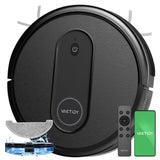 Vactidy Robot Aspirador T7, Robot Aspirador y Fregasuelos con Potente Succión, Tanque de Agua, hasta 120mins, Control por App/Alexa/Google Home/Siri, Pelo de Mascotas, Alfombra y Suelo