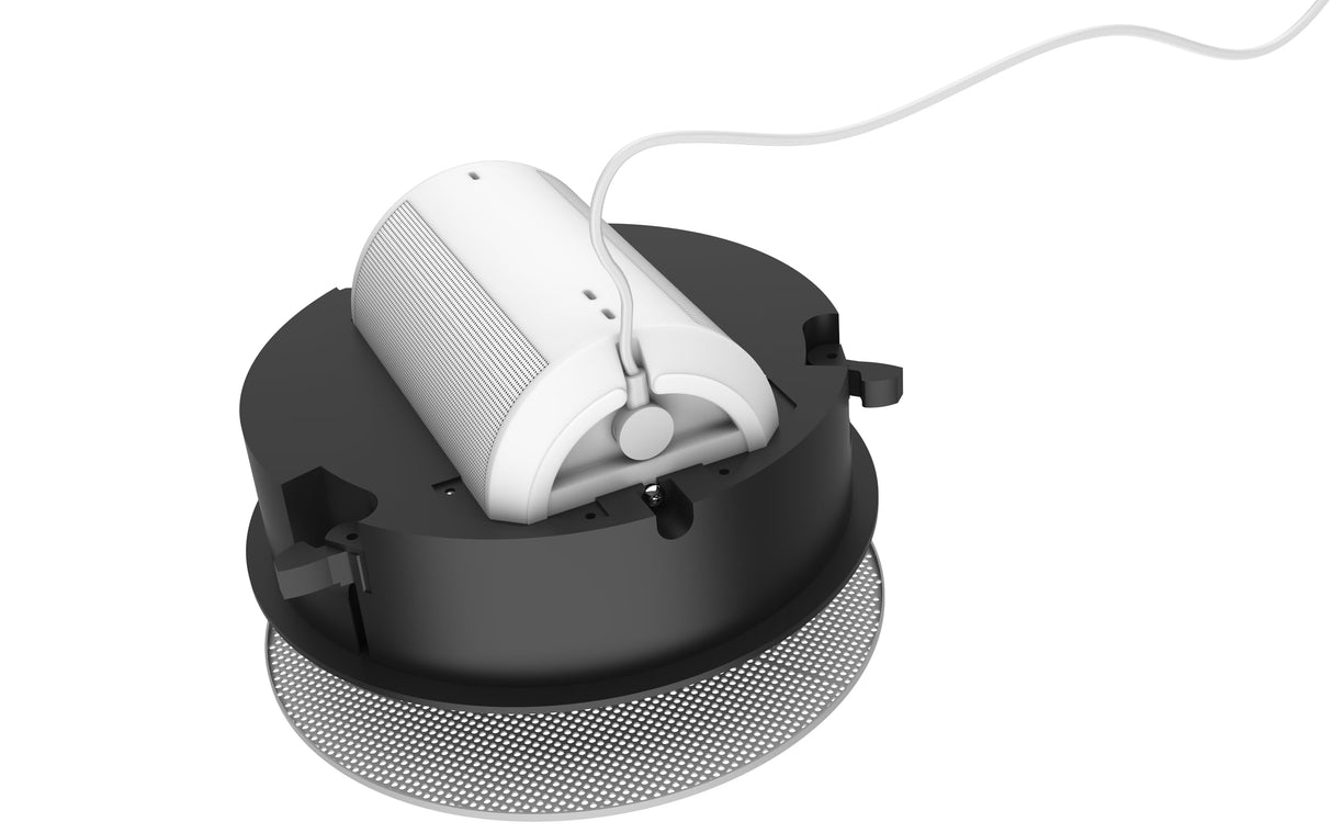 Flexson Soporte de Techo para Sonos ERA 100, Sonos One/One SL - Negro/Blanco