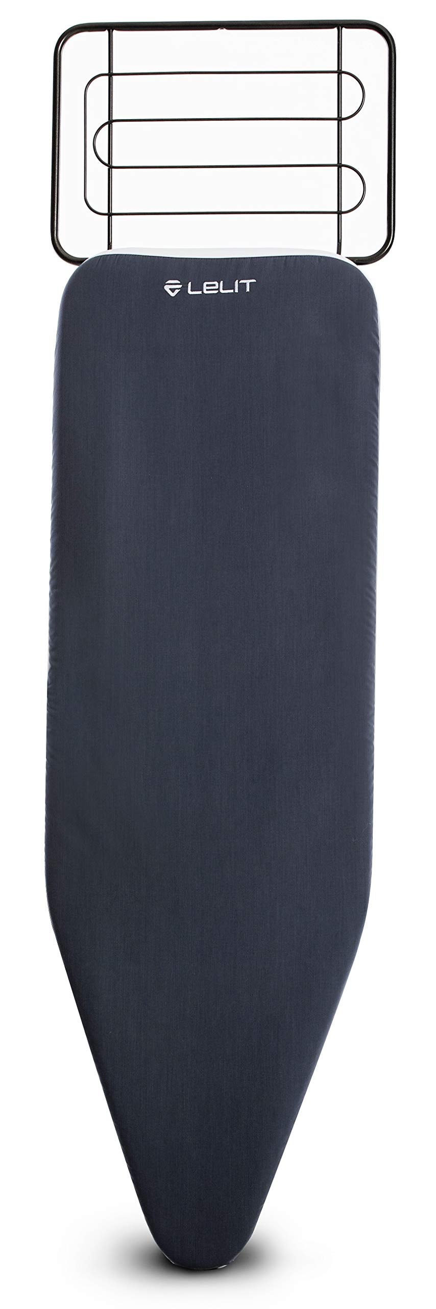 Lelit PA173 Claudia, Tabla de Planchar con Superficie calentada y Punta Sutil, función aspirante con Pedal de Control, 420 W, Metal, Negro, 123x38 cm