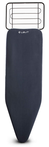 Lelit PA173 Claudia, Tabla de Planchar con Superficie calentada y Punta Sutil, función aspirante con Pedal de Control, 420 W, Metal, Negro, 123x38 cm