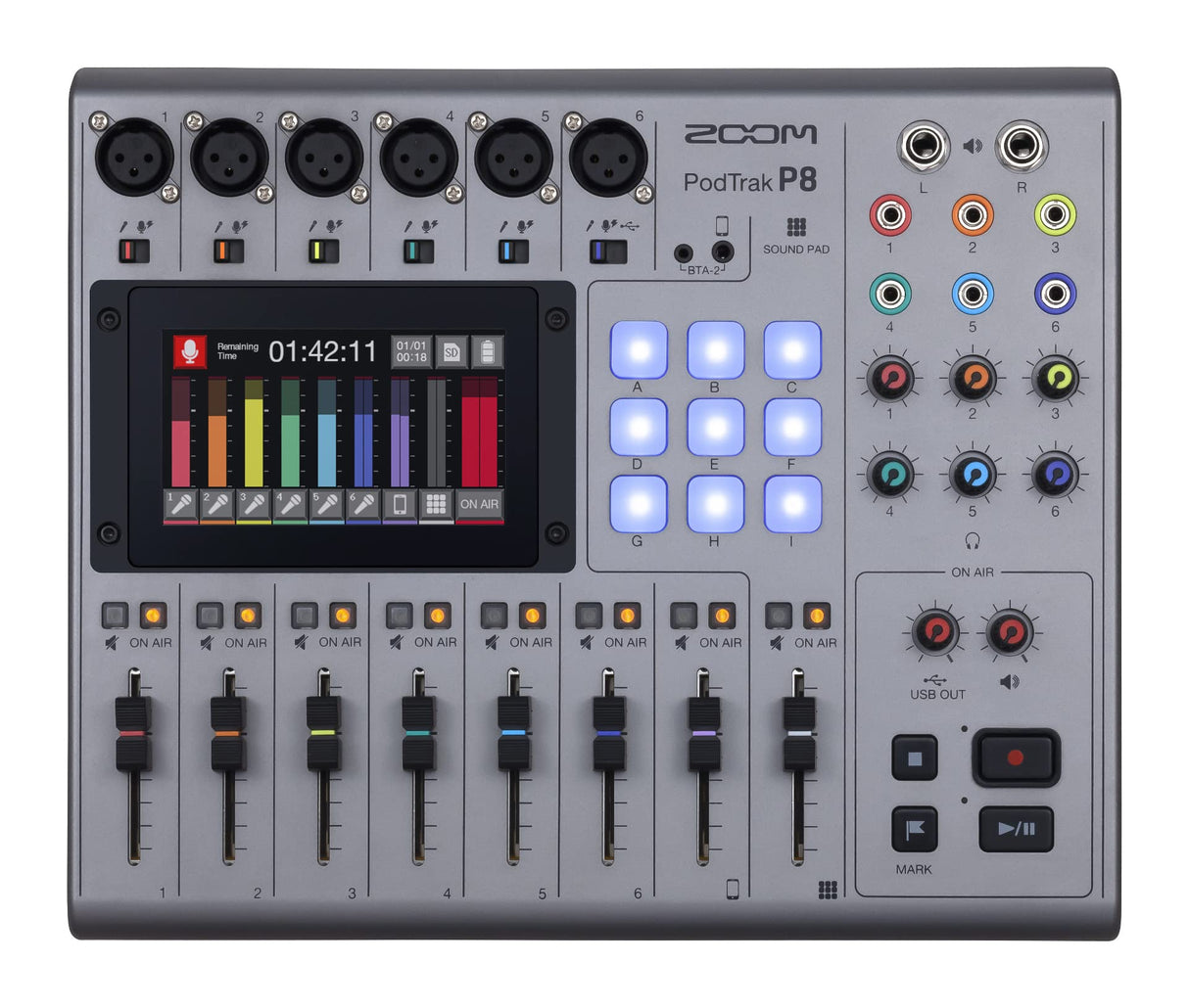 Zoom P8 PodTrak - Podcasting Mixer and Interface