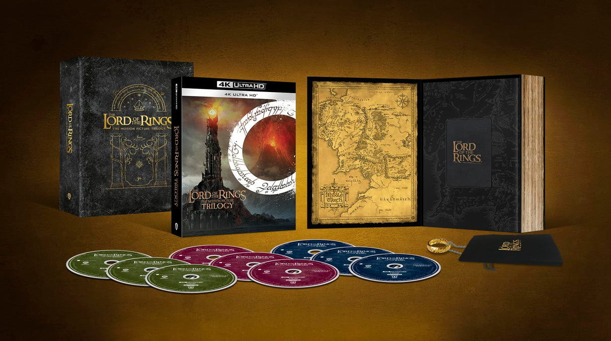 The Lord of the Rings Trilogy One Ring Giftbox Special Edition [4K Ultra HD] [2001], [2002], 2003] [Blu-ray]