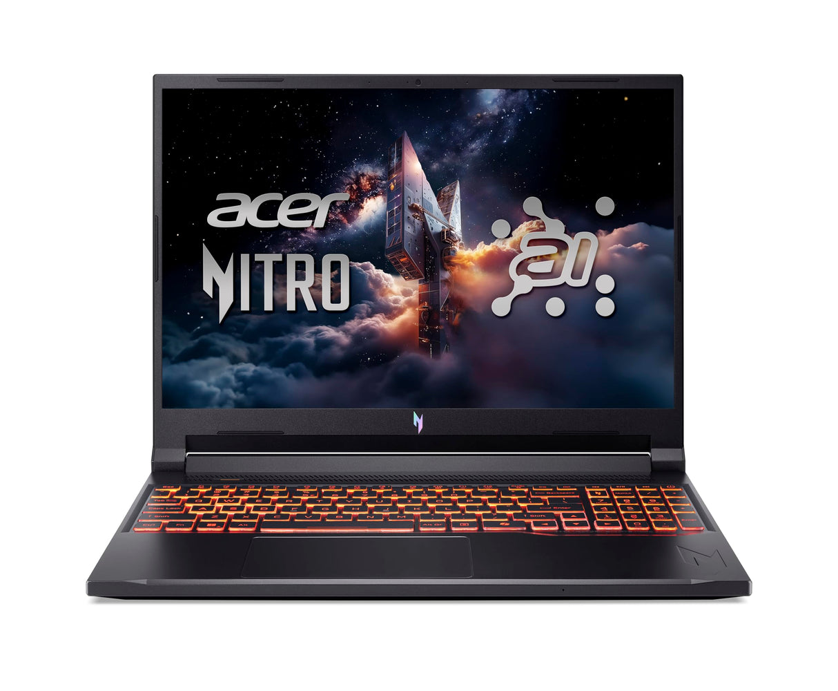 Acer Nitro V 16 AI (ANV16-42-R4QR) Gaming Laptop de 16" Pantalla WUXGA IPS 180Hz, AMD Ryzen 7 260, 16 GB RAM, SSD de 1 TB, NVIDIA GeForce RTX 5060, Windows 11, Teclado QWERTZ, Negro