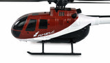Amewi AFX-105 X Helicóptero 4 Canales 6G RTF Rojo, Blanco y Negro RC Control Remoto