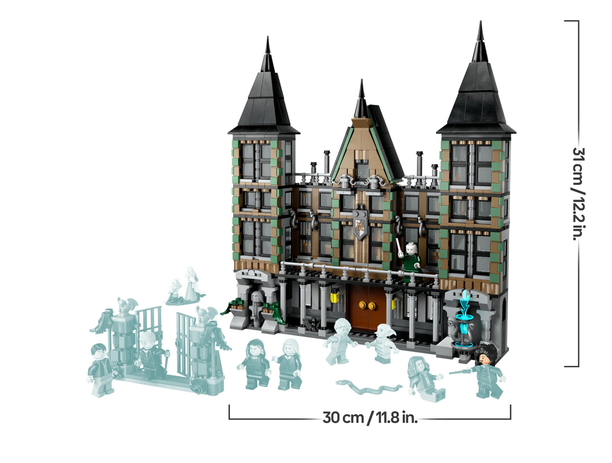 LEGO Harry Potter Mansión Malfoy Juguete de Construcción y Colección, Maqueta de Casa, Regalo para Niños y Niñas de 10 Años o Más, 9 Minifiguras de Personajes (Draco, Dobby y Lord Voldemort) 76453